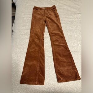 Anthropology corduroy flare pants